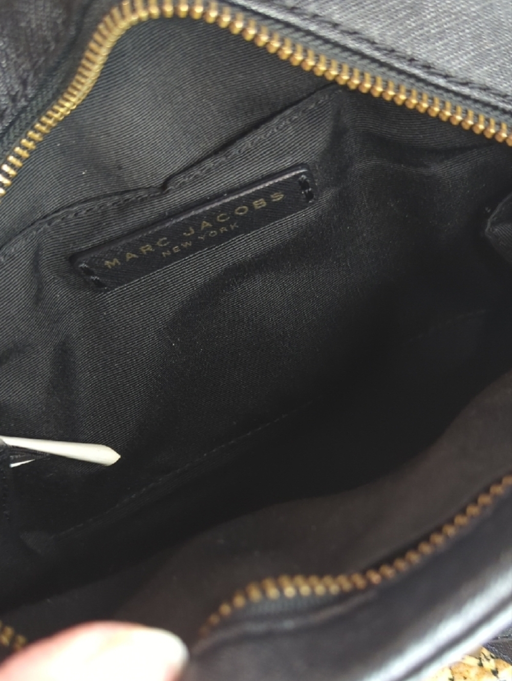 Marc Jacobs Black Leather Dome Crossbody with Gold Hardware - Picture 5 of 11